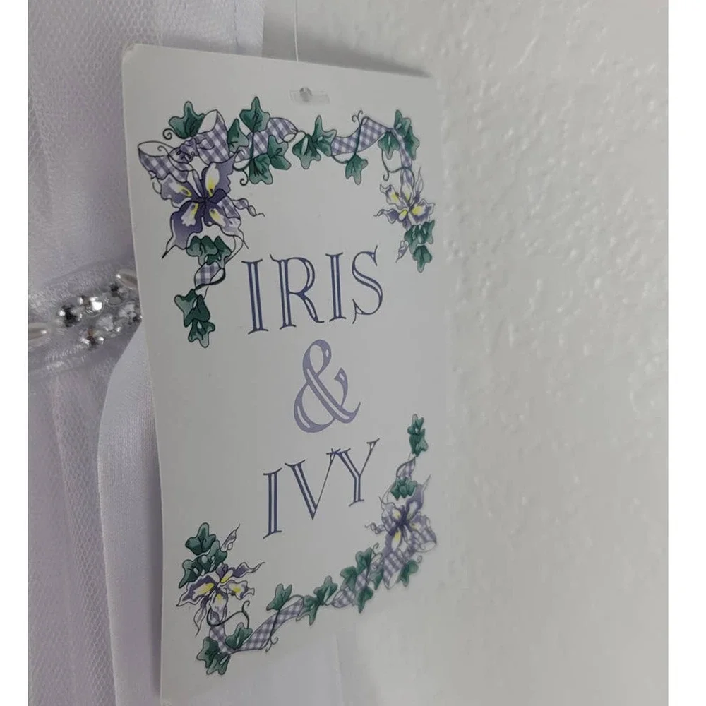 Iris and Ivy Girls Flower Girls Wedding Event First Communion Dress 8 NWT